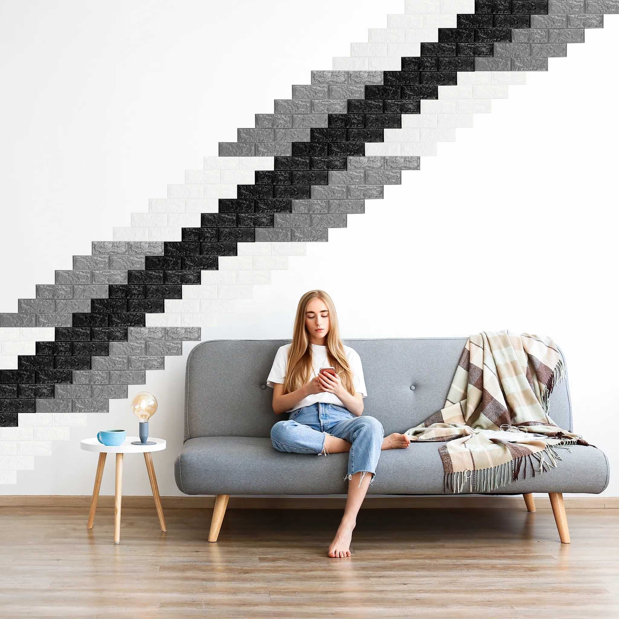 Panel ścienny 3D samoprzylepny Relaxdays