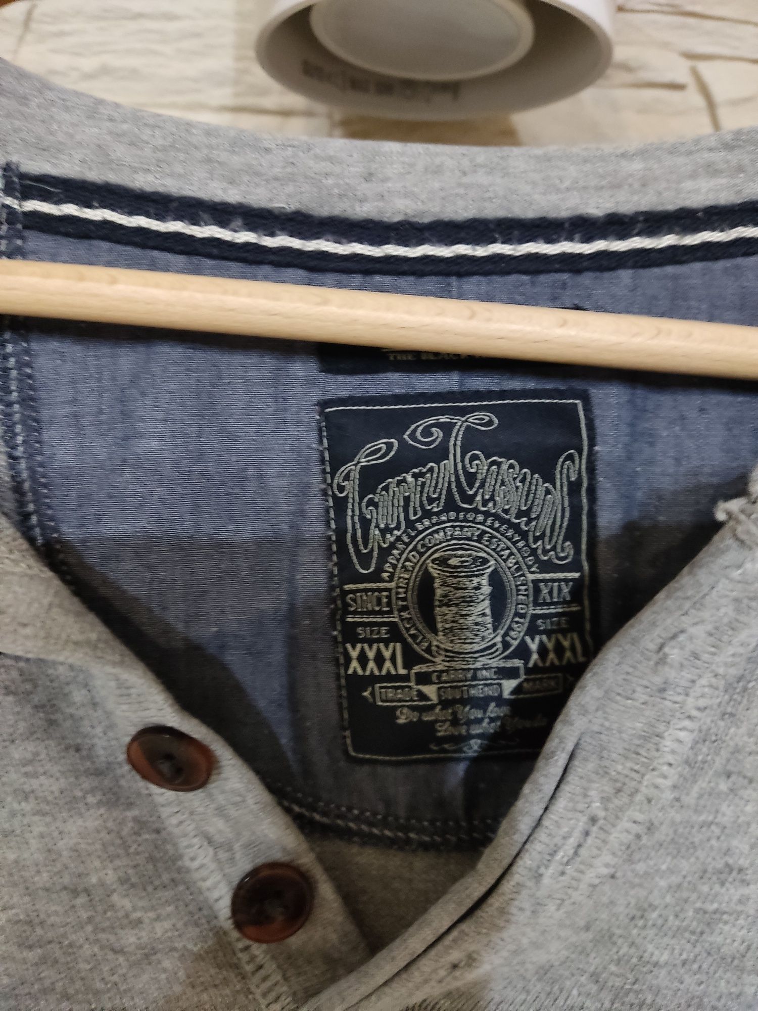 Szary męski sweter XXl