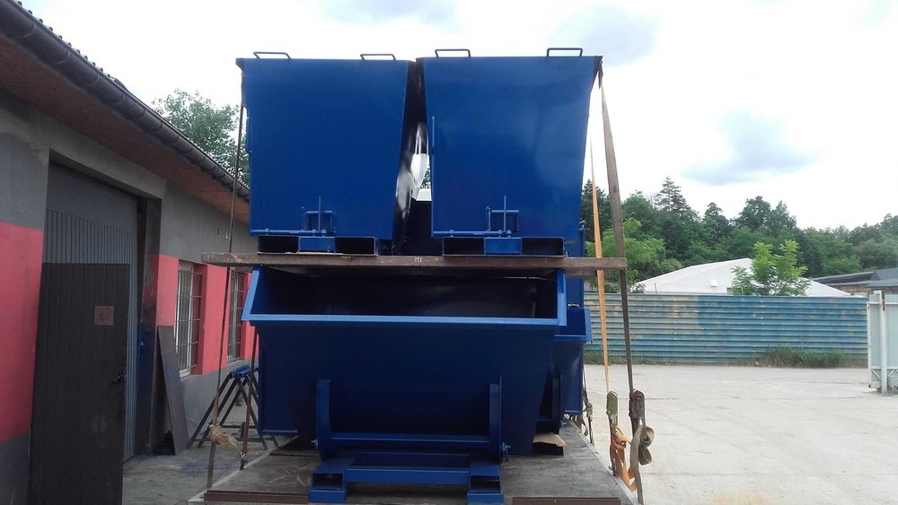 Koleba samowyładowcza kontener kosz pojemnik stalowy 1m3 2m3 3m3