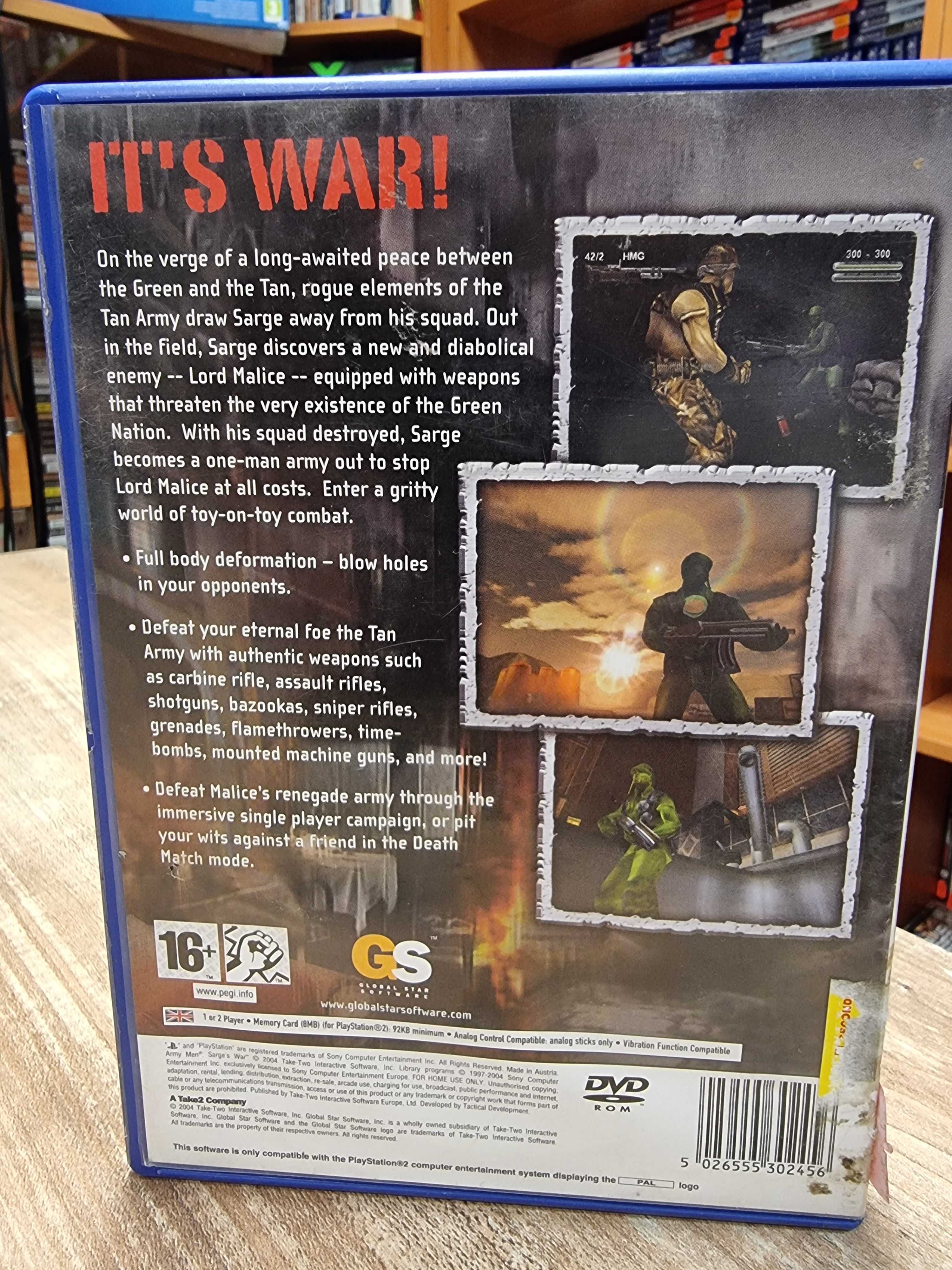 Army Men: Sarge's War PS2, Sklep Wysyłka Wymiana