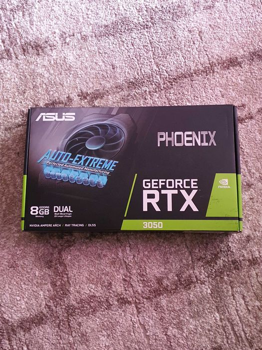 КОРОБКУ с видеокарты ASUS GF RTX3050-8G в отличном состоянии.