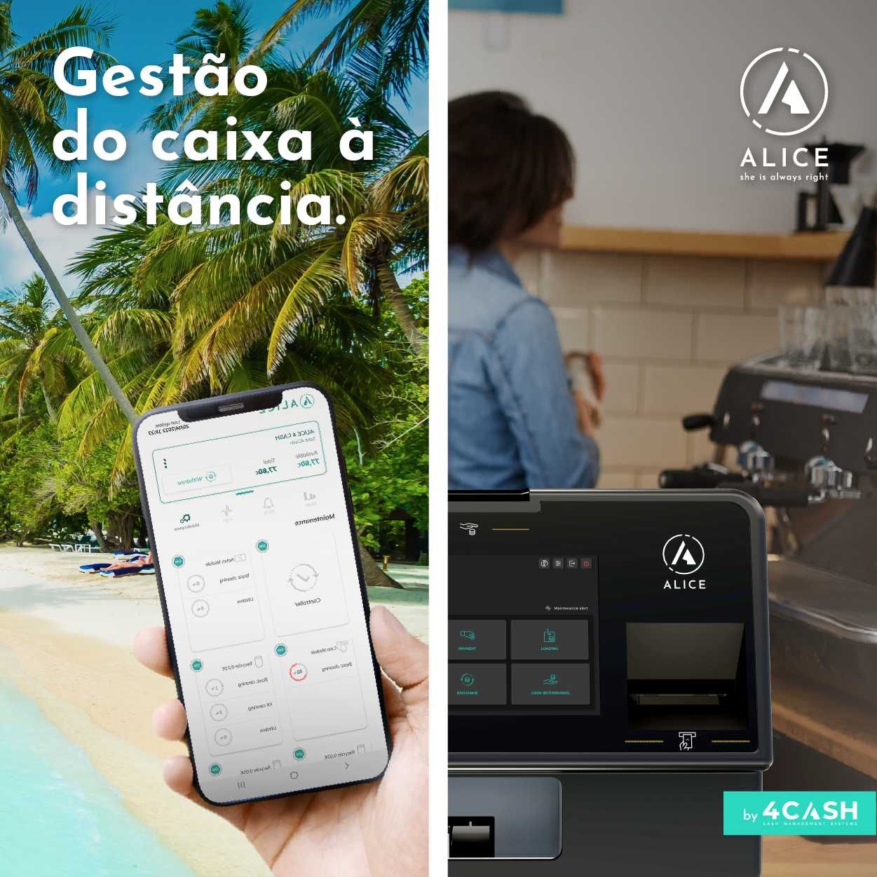 ALICE - Máquina de Gestão de Recebimentos em Dinheiro
