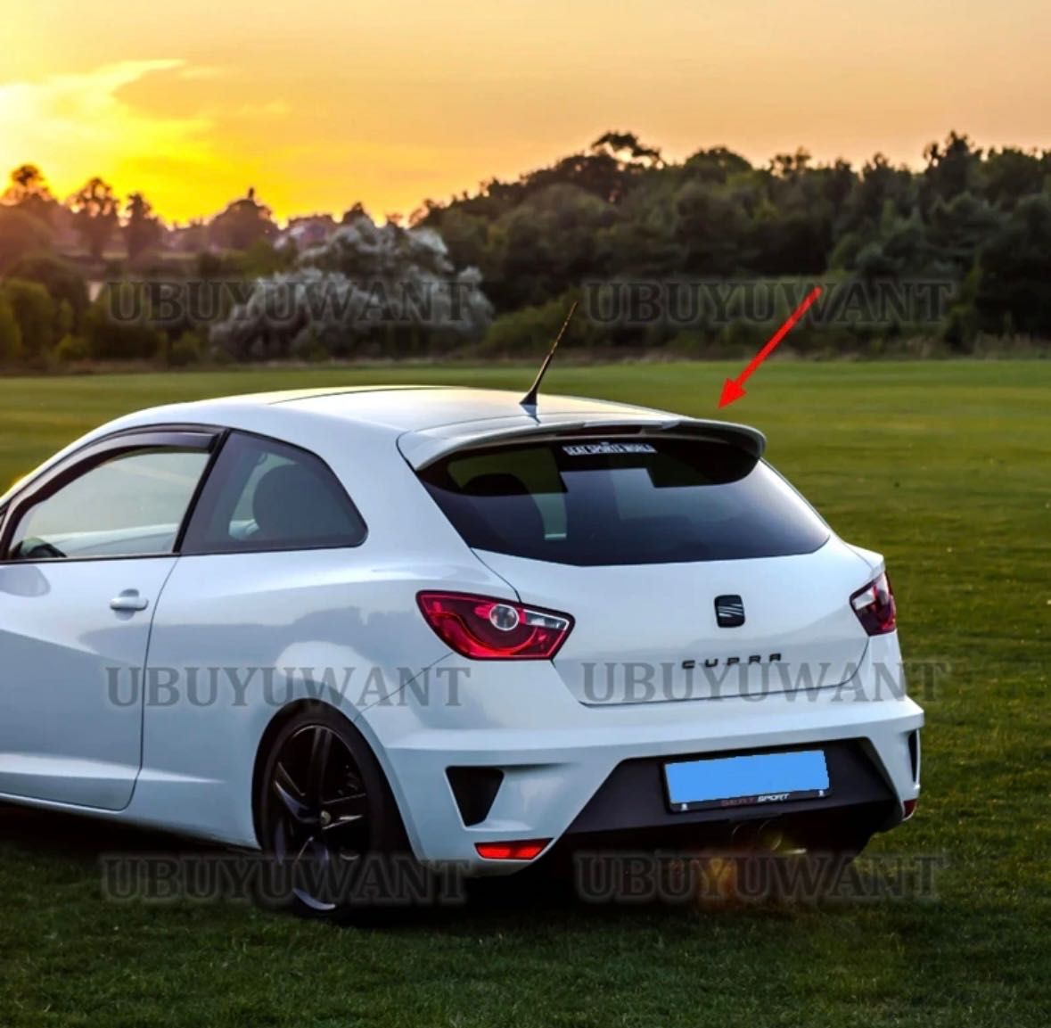 Спойлер Seat Ibiza накладка на ляду багажник бленда антикрыло сиат иби