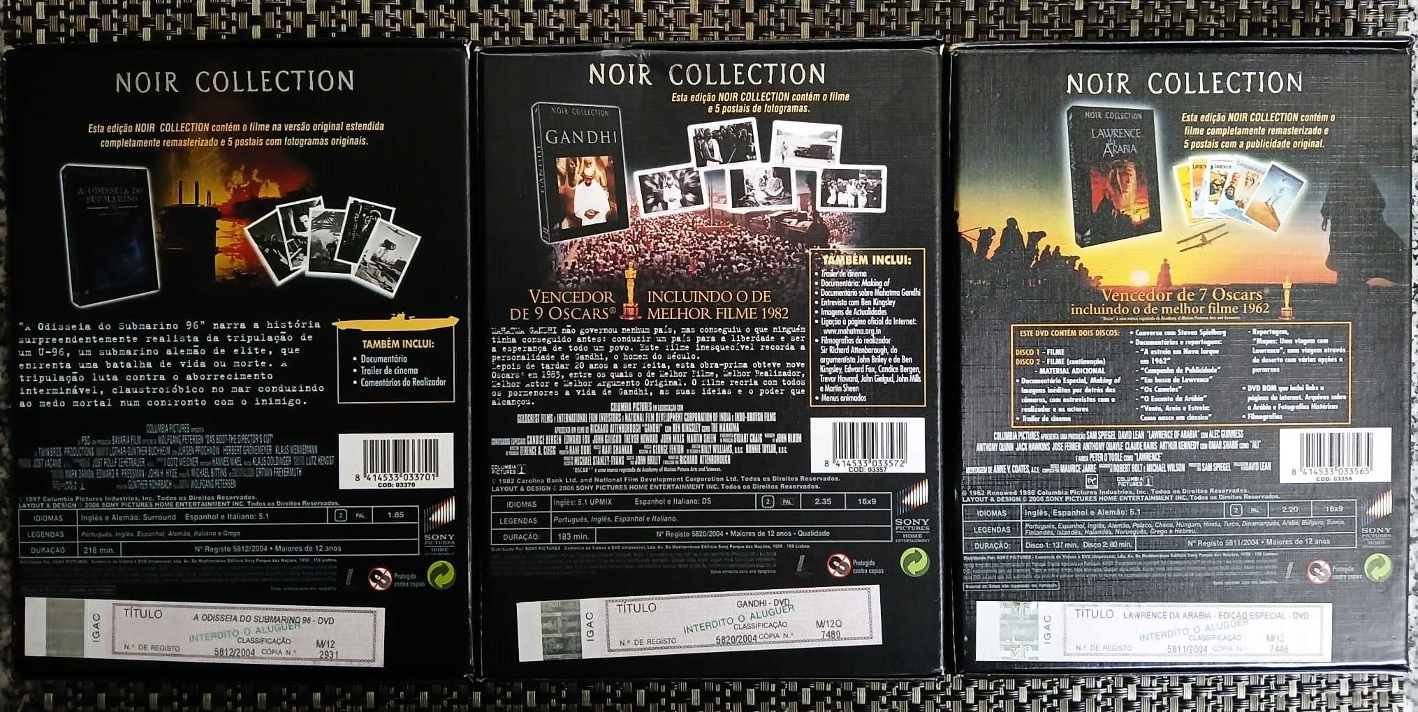 3 DVDs - Edições Coleção Noir - Raros - Muito Bom Estado