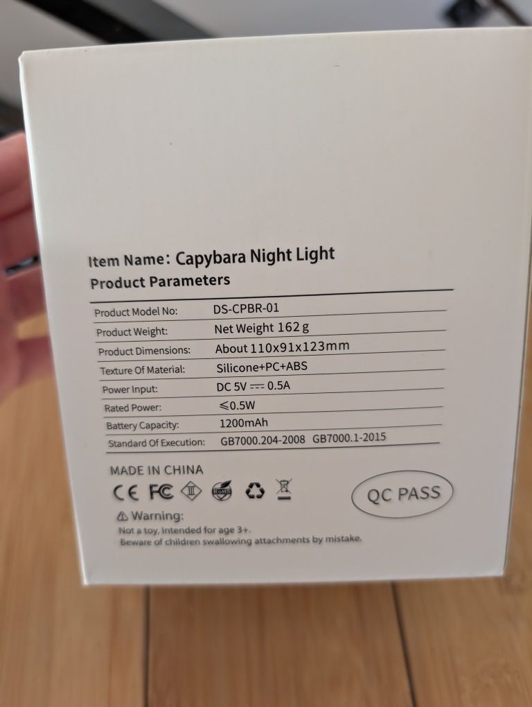 Lampka nocna dla dzieci Kapibara