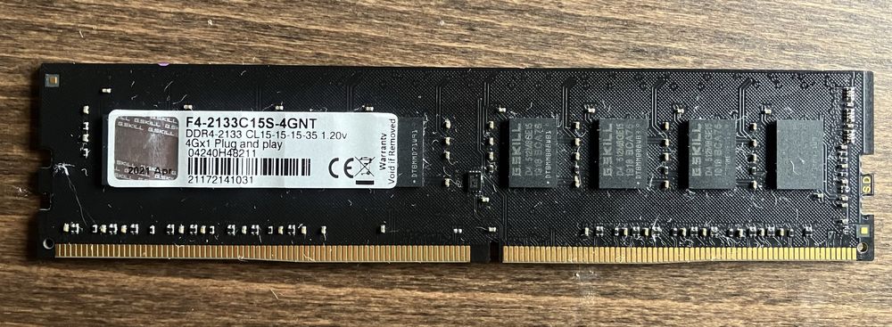 Memória DDR4 4GB