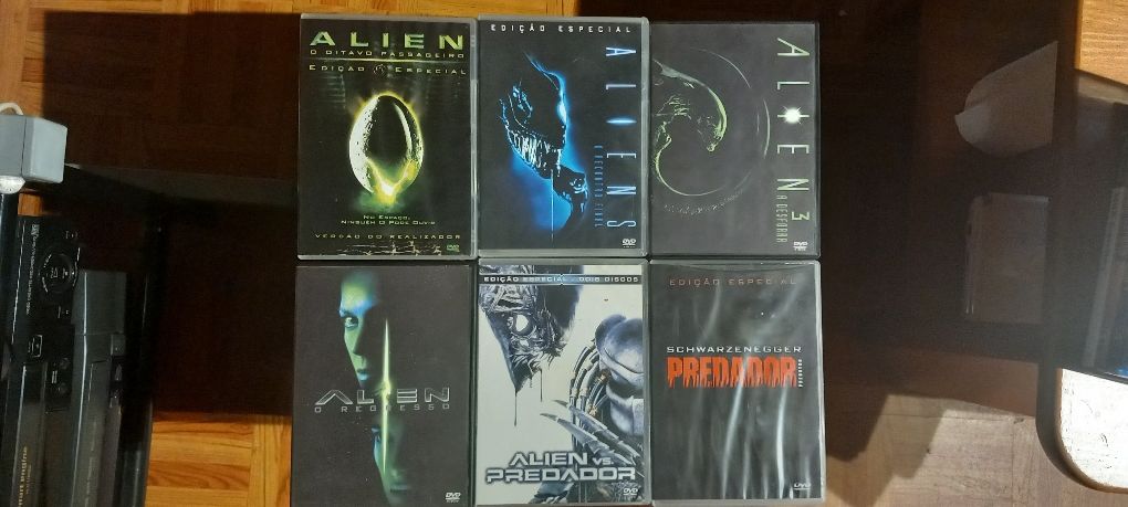 Alien 2 , predador 1 e alien vs predador dvds