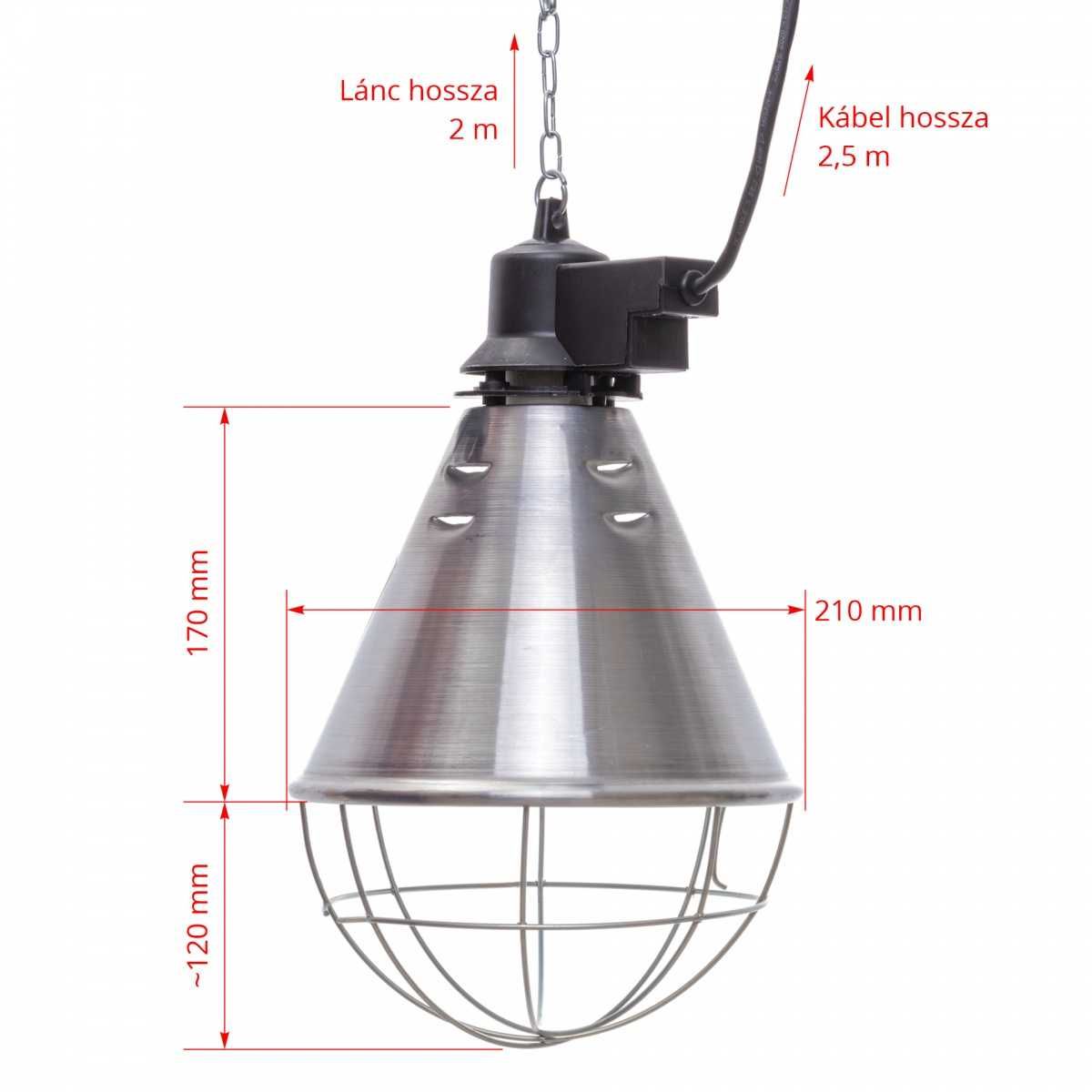 Lampa grzewcza sztuczna kwoka + promiennik czerwony ZESTAW