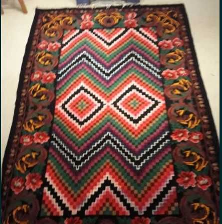 Dywan/kilim wełniany Tkany ręcznie wiek 70 lat