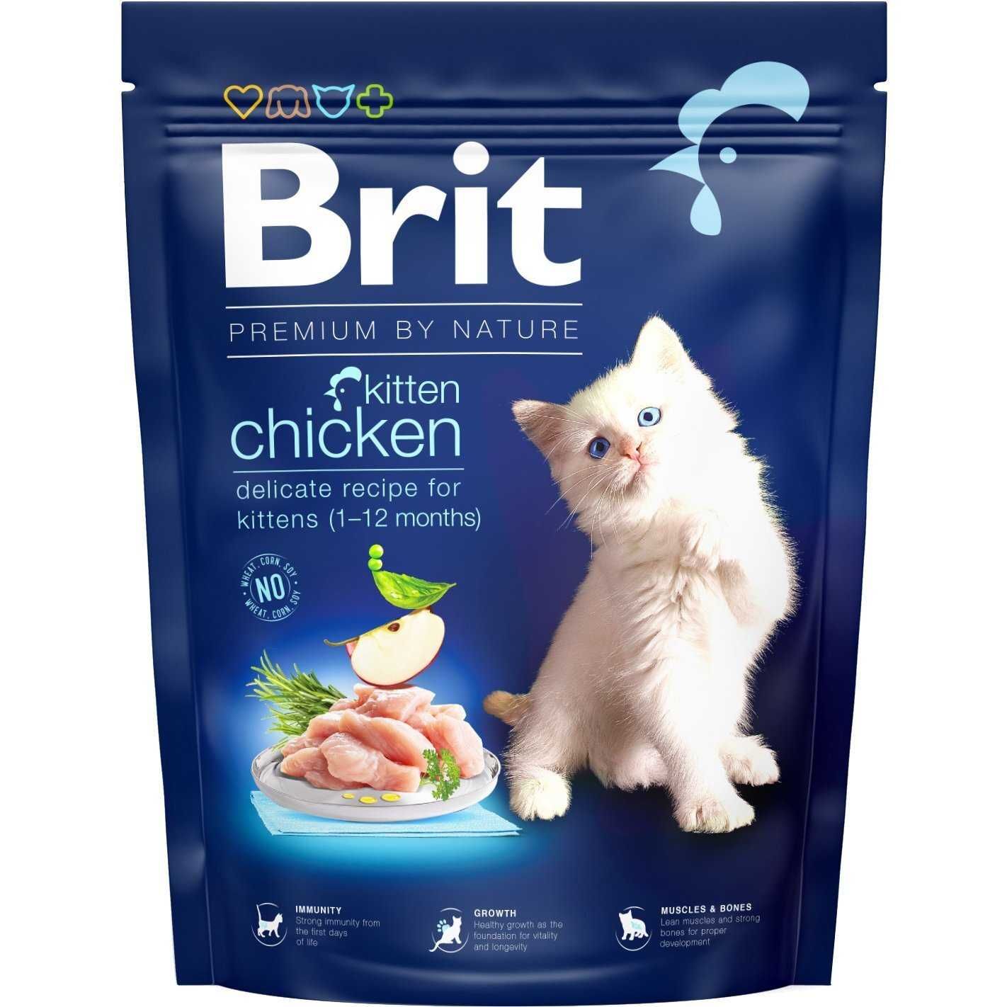 Сухой корм для котят Brit Premium by Nature Cat Kitten с курицей 300г