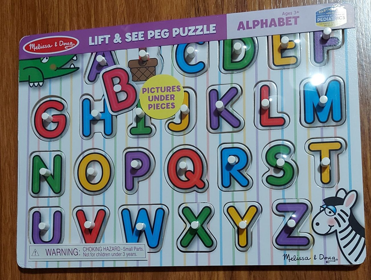 Drewniane puzzle Melissa&Doug,alfabet angielski .