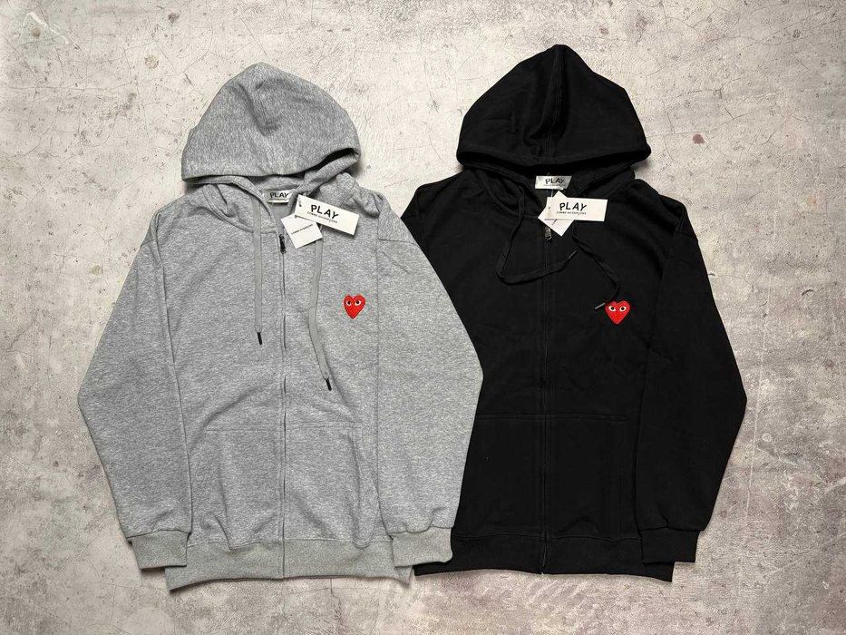 ‼️РОЗПРОДАЖ‼️ Зип худи Comme Des Garcons PLAY | Сіра та чорна |