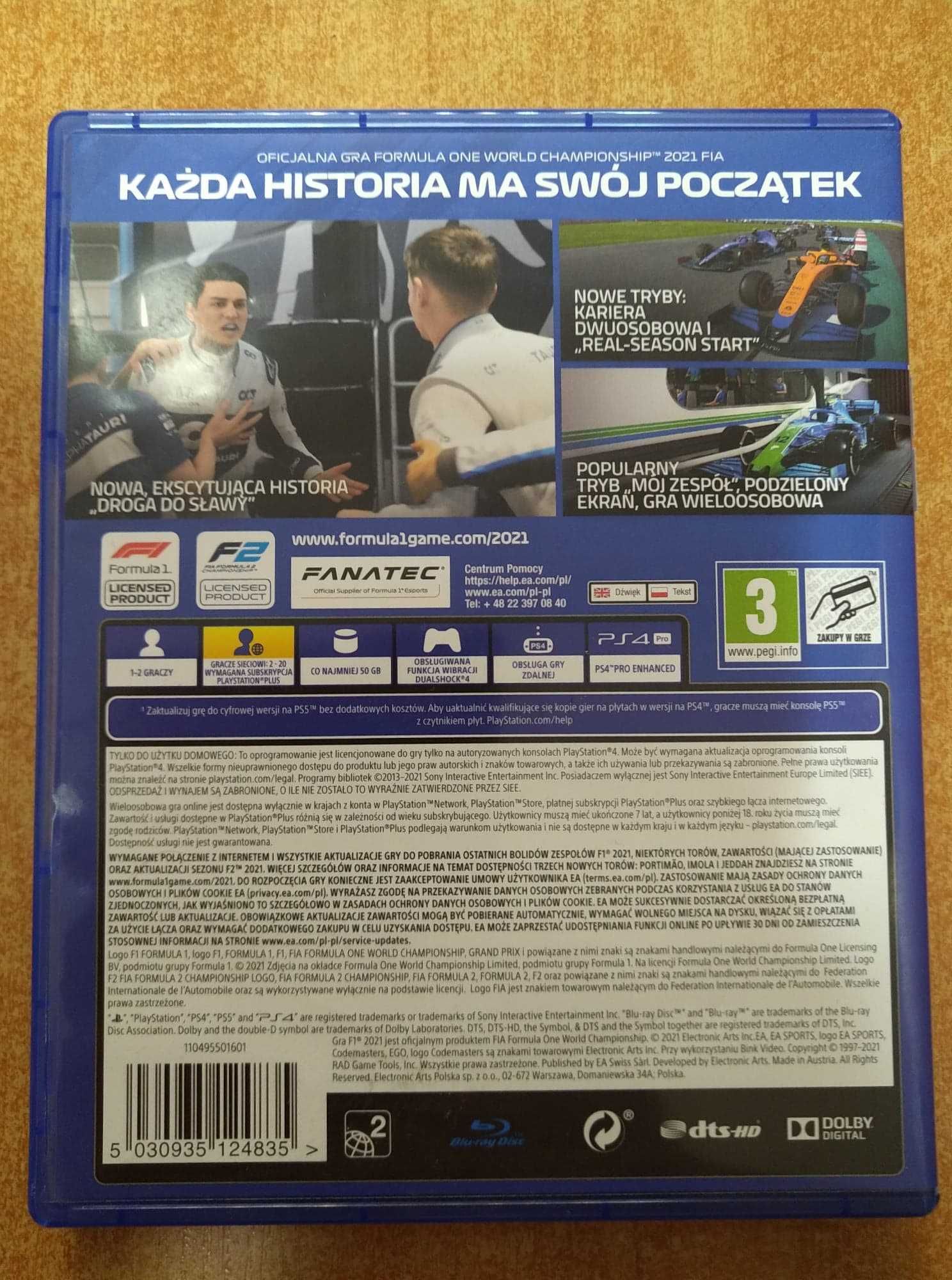 Gra F1 2021 PS4 Lombard Krosno