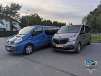 Wynajem busów 9-osób Renault Trafic long(II i III gen.) z/bez kierowcy