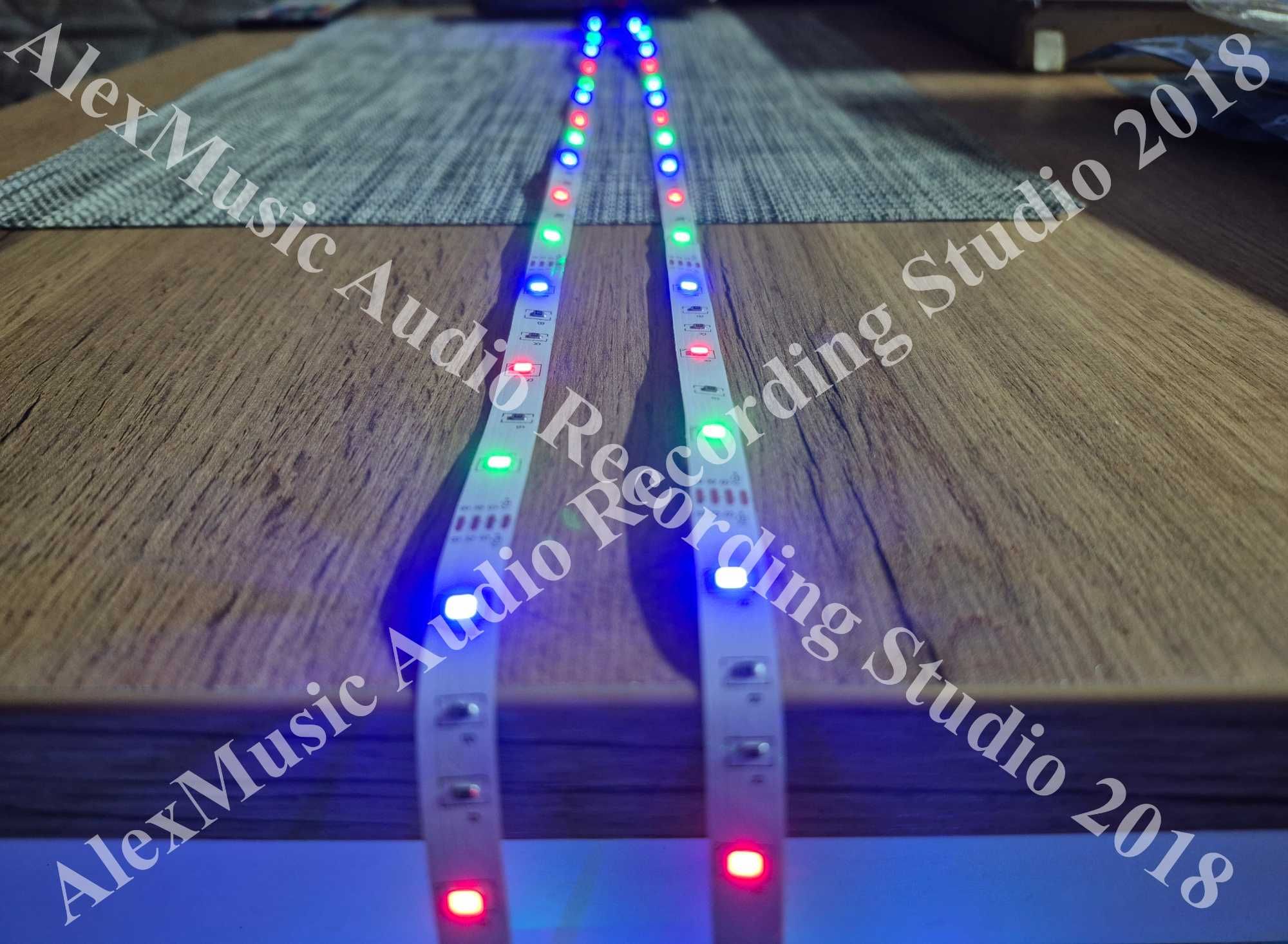 Светодиодная LED лента RGB 2835/5V, 2 по 10 метров с пультом