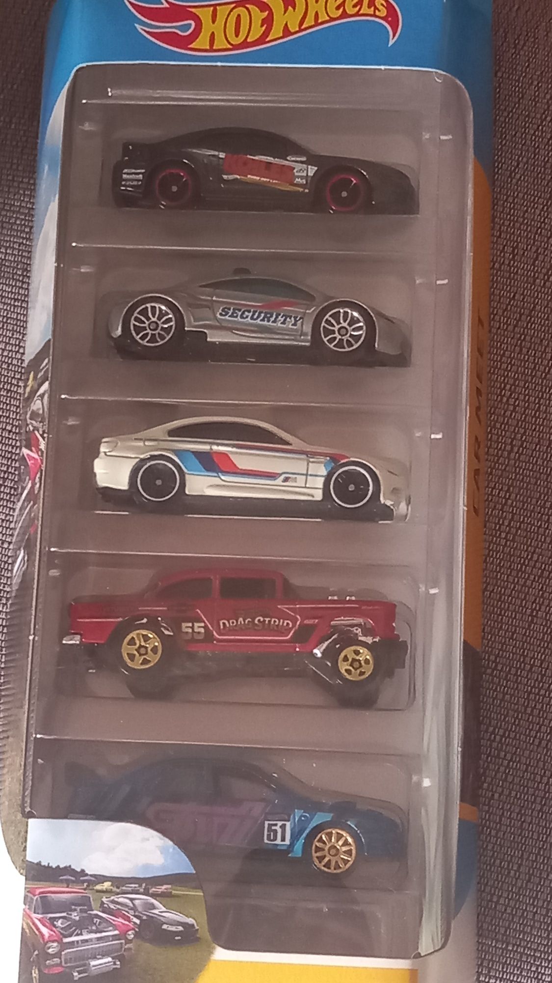 Pack's de 5 miniaturas  hot wheels