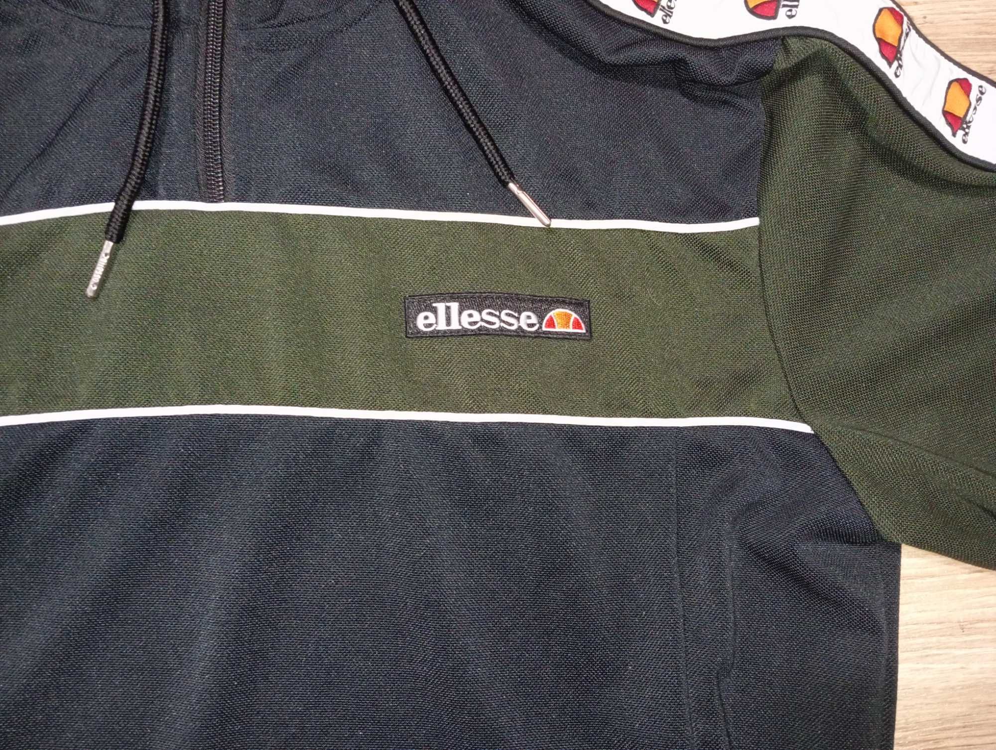Кофта ellesse чорно-зелена