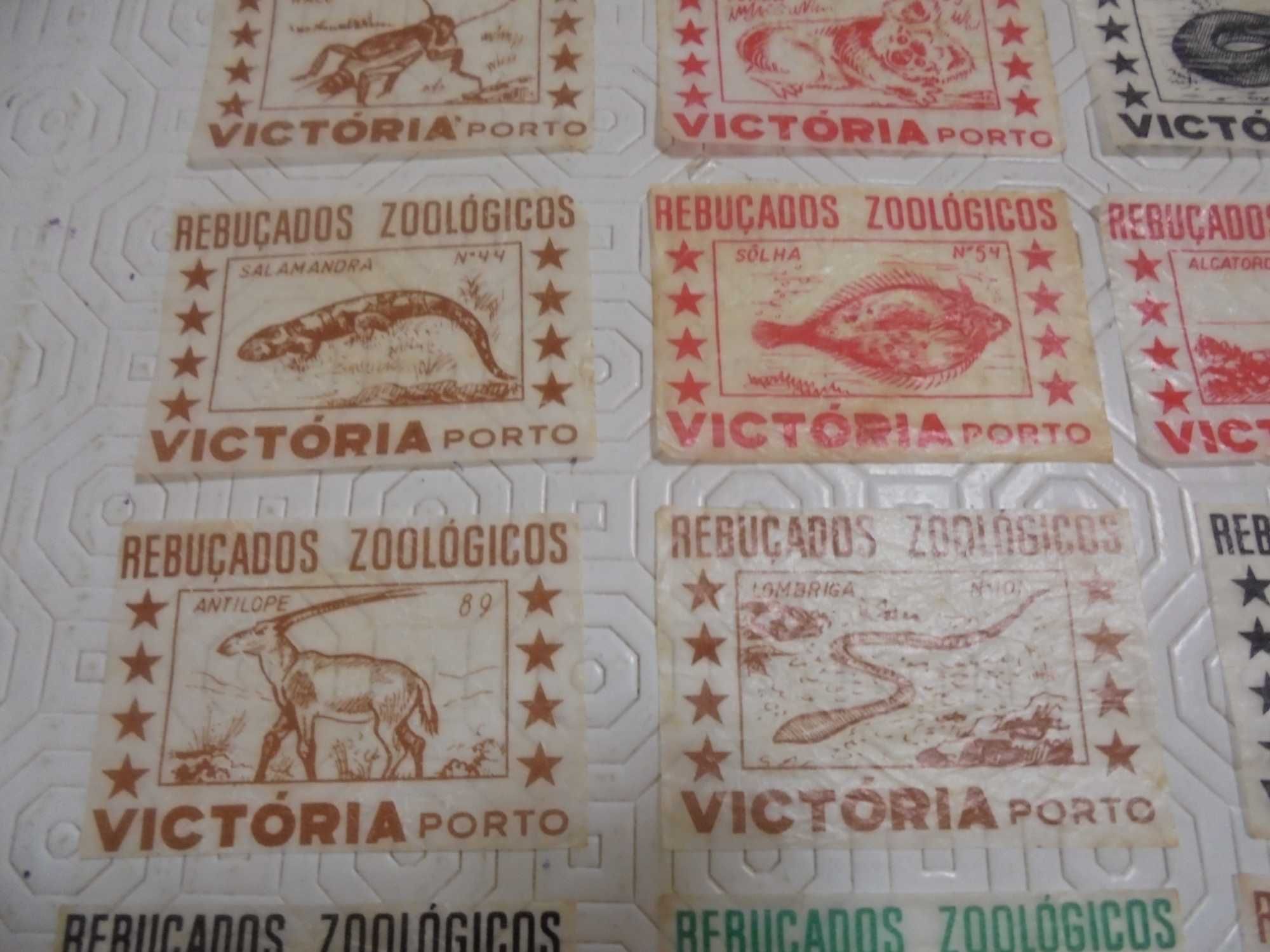 24 cromos Rebuçados Vitória Zoológicos anos 60