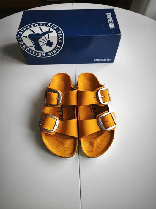 ОРИГІНАЛ! НОВІ Birkenstock Arizona Big Buckle, натуральна шкіра,  37 р