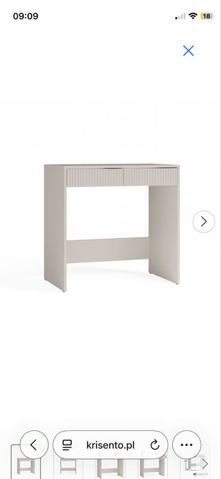 Nowe Biurko z 2 szufladami 80cm