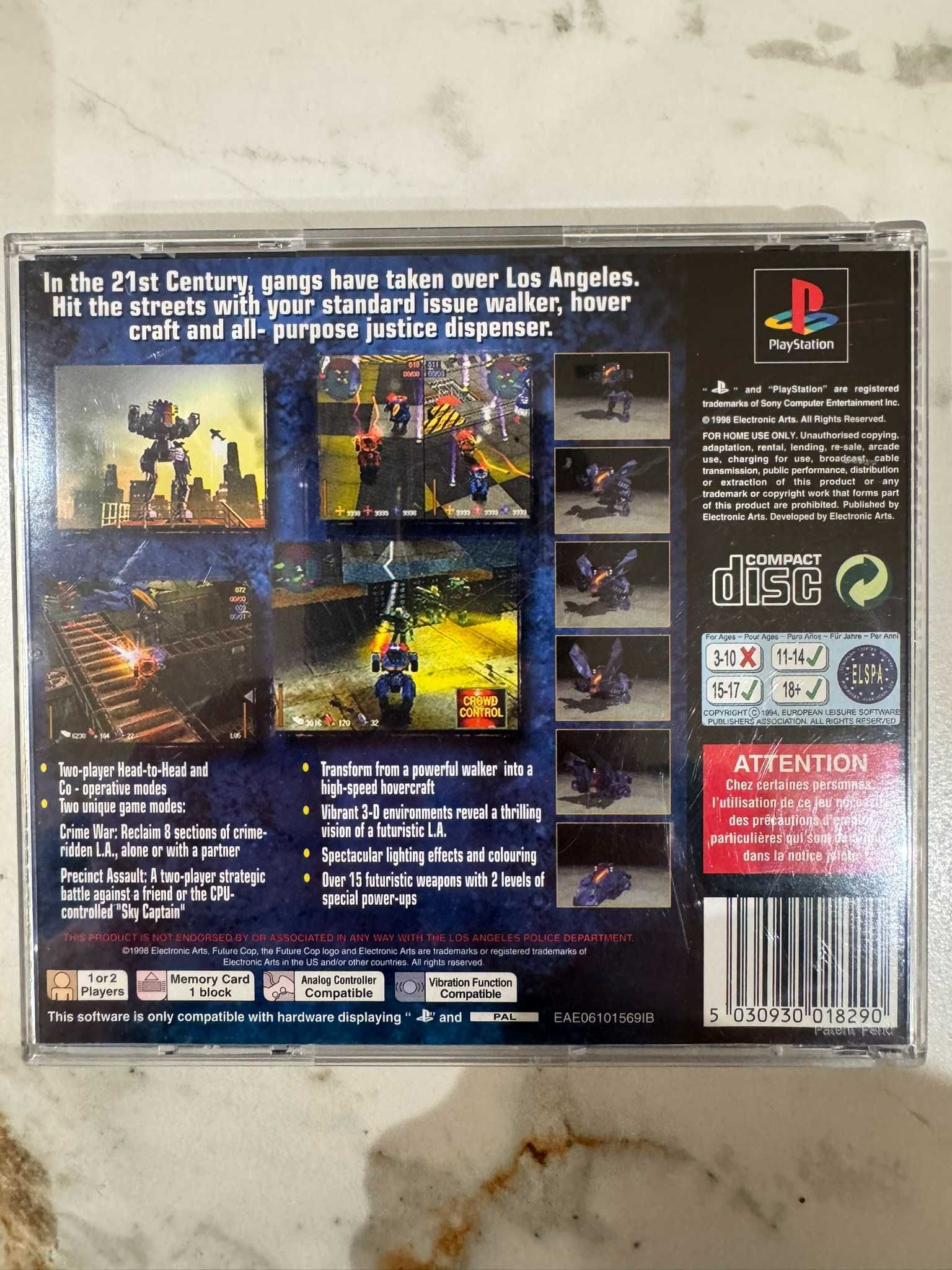 Gra Future Cop L.A.P.D. Play Station PS1 PSX