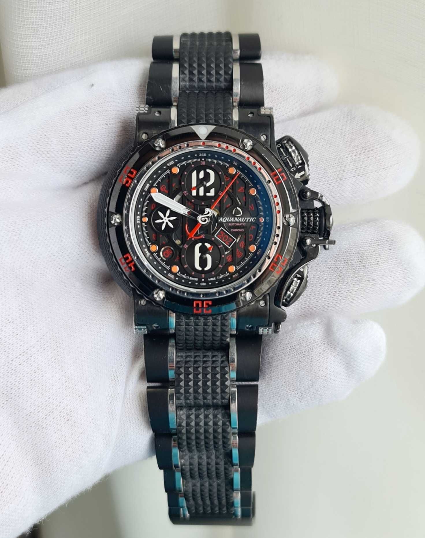 Чоловічий годинник часы Aquanautic Sub Commander 300m Chronograph Auto