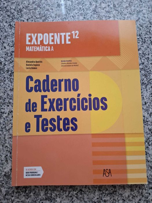Caderno de atividades - 12º ano Matemática A