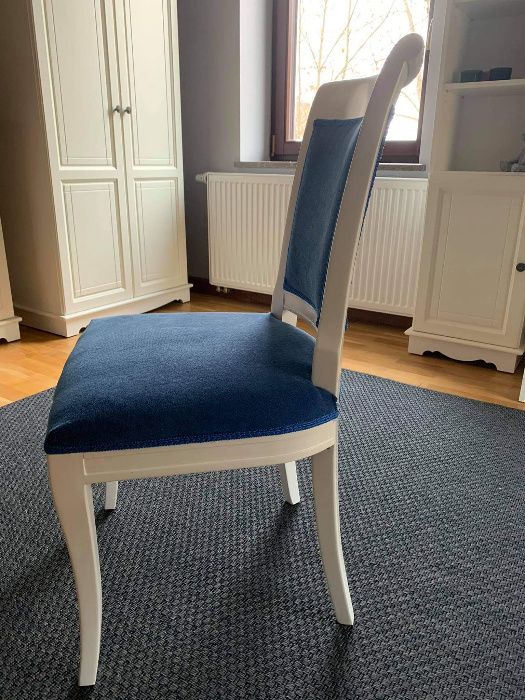 Krzesło drewniane, białe