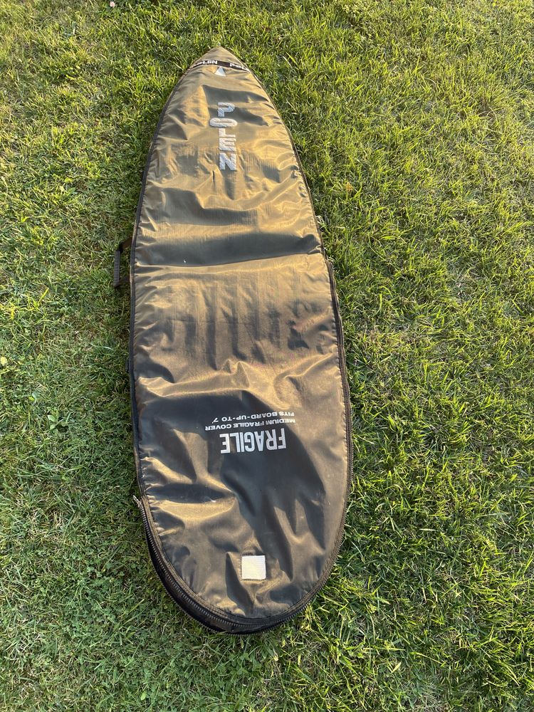 Prancha de surf shaper Leopoldo FCR Radical X+ saco polen+ fato oneil