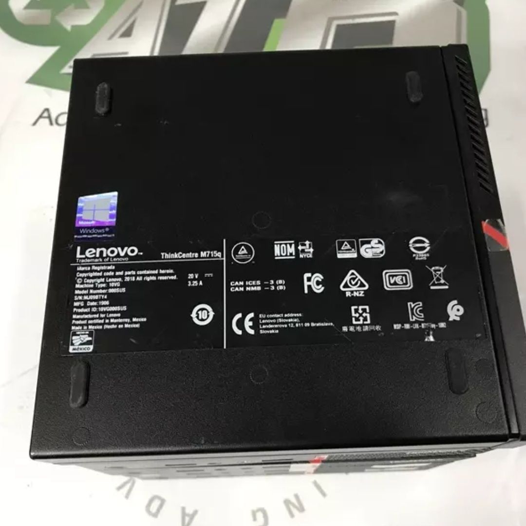 Lenovo m715q, Ryzen 5 pro 2400GE, RAM 8/16GB, 0/128/256gb SSD +win
