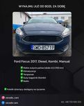 Ford Focus, kombi, diesel, manual już od 80zł za dobę