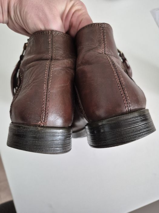 Geox 37 botki brązowe czekoladowe chwost