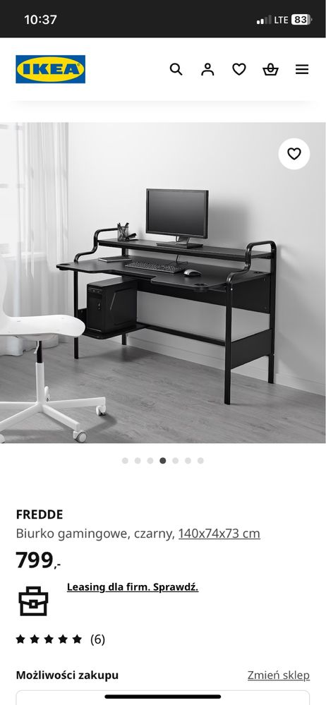 Biurko Fredde  IKEA