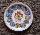 Talerz porcelanowy kolekcjonerski Belgia srednica 17 cm