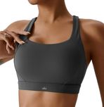 Топ спортивний Alo Yoga Airlift Suit Up Sports Bra Volcanic Ash
