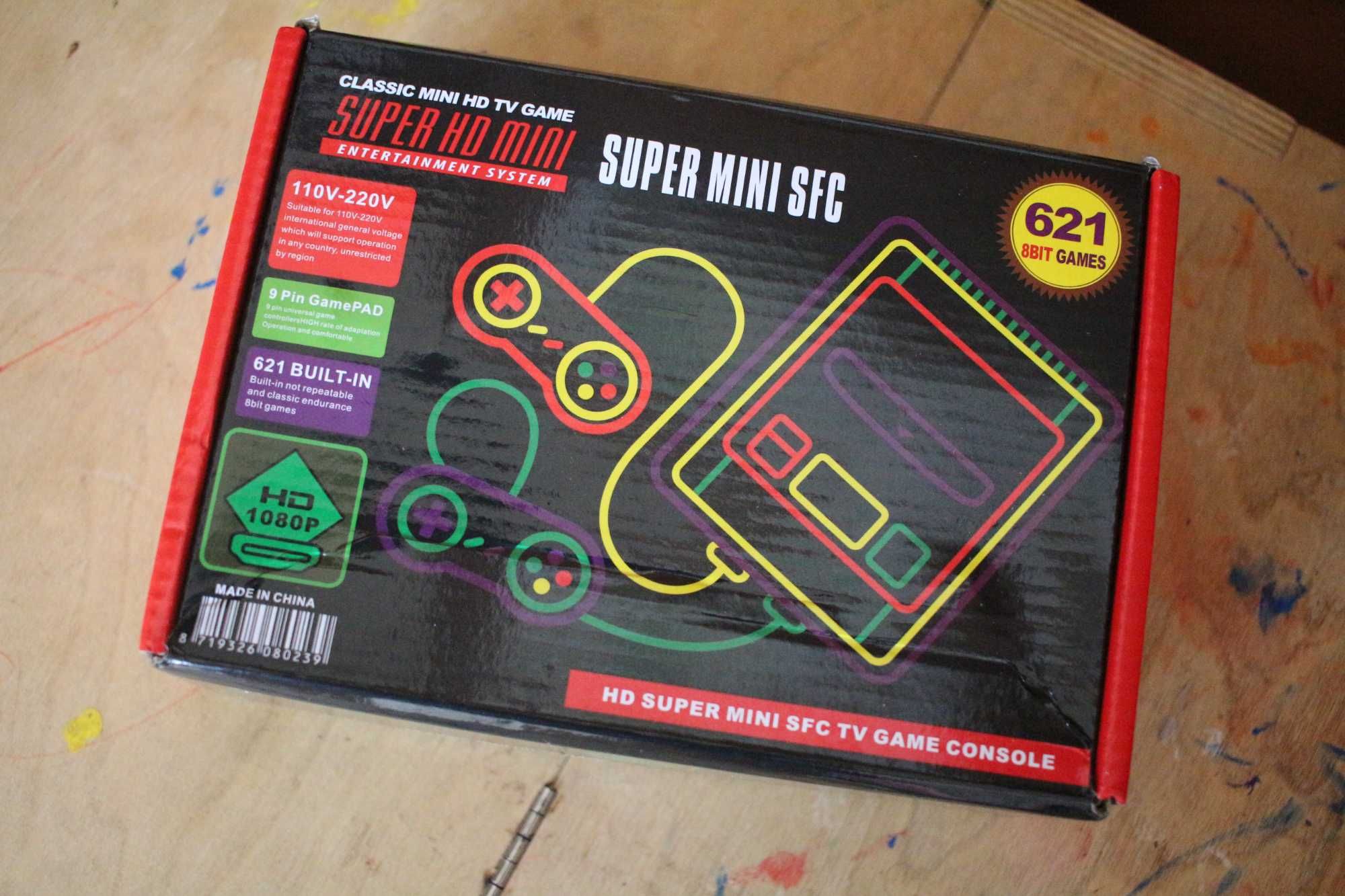 Videogame Super Mini SFC 621 jogos - 8BITS