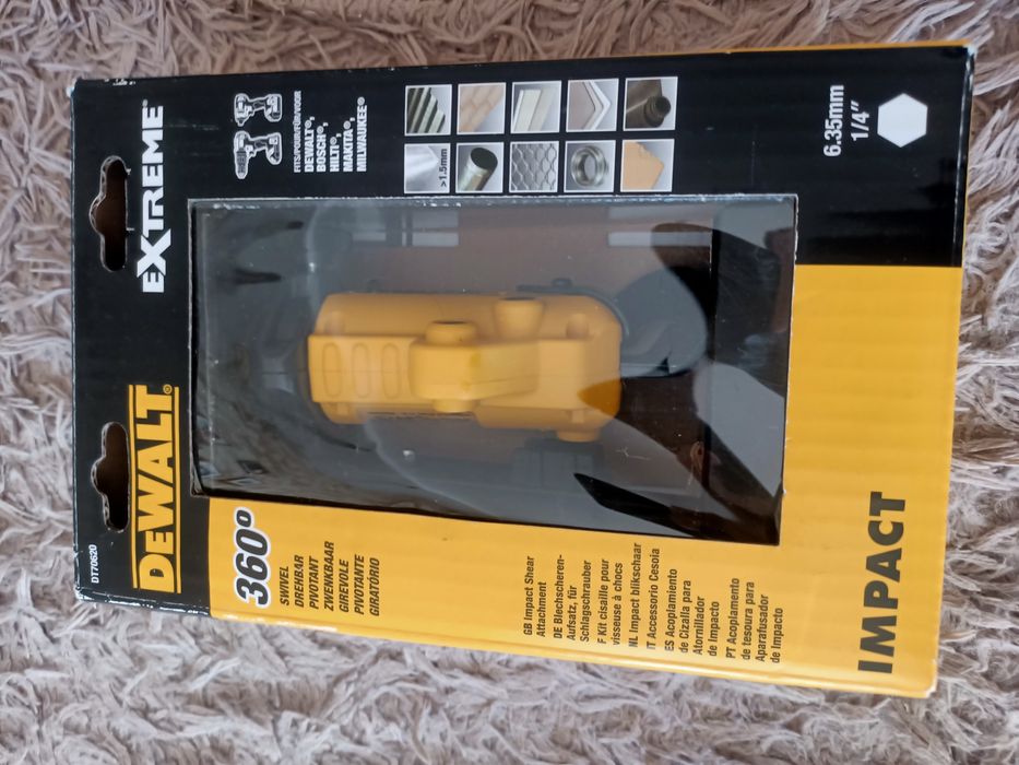 Nowe oryginalne nożyce do blachy na zakretarke DeWalt DT70620