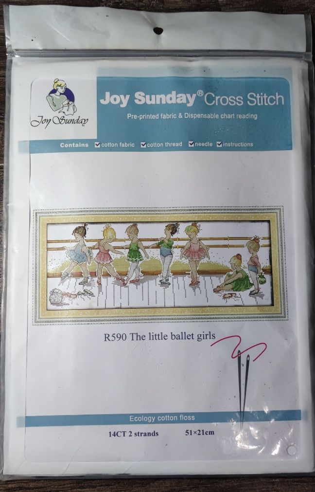 Набір  для вишивки хрестиком Joy Sunday R590 The little ballet girls