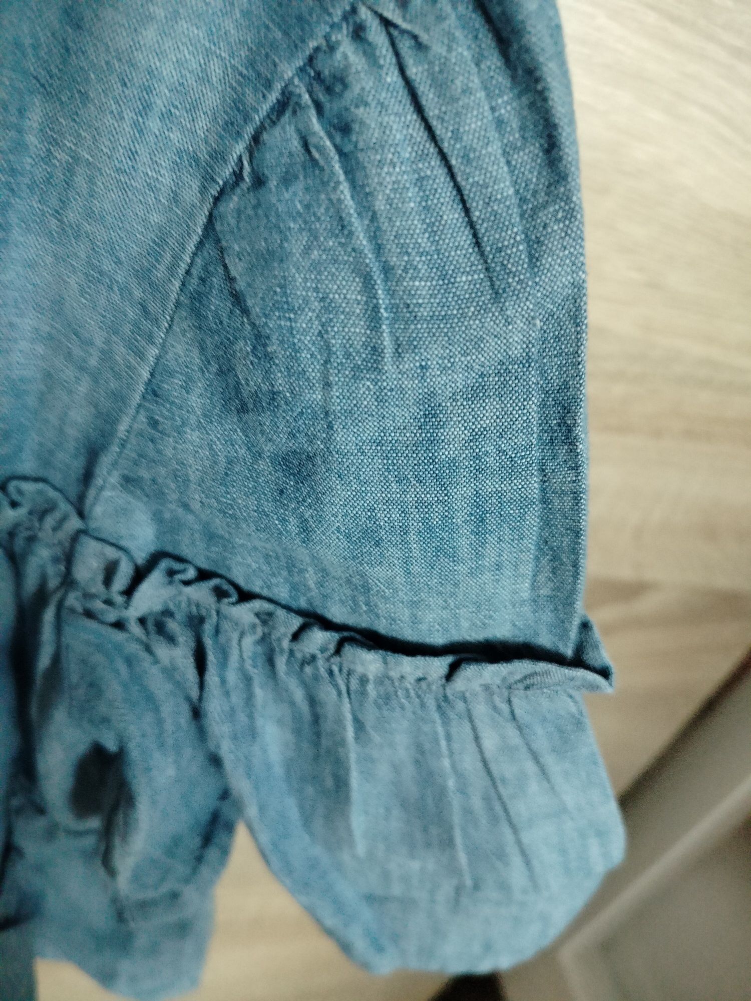 Jeansowa bluzka Hiszpanka GAP rozmiar 128