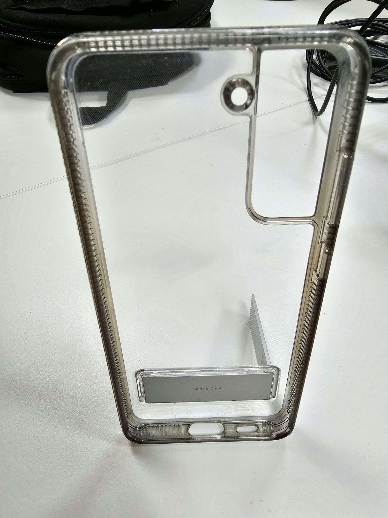 Capa original Samsung Galaxy S21 FE Standing Transparente