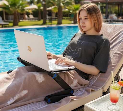 Столик трансформер для ноутбука/стол с вентилятором,охлаждения ноутбук