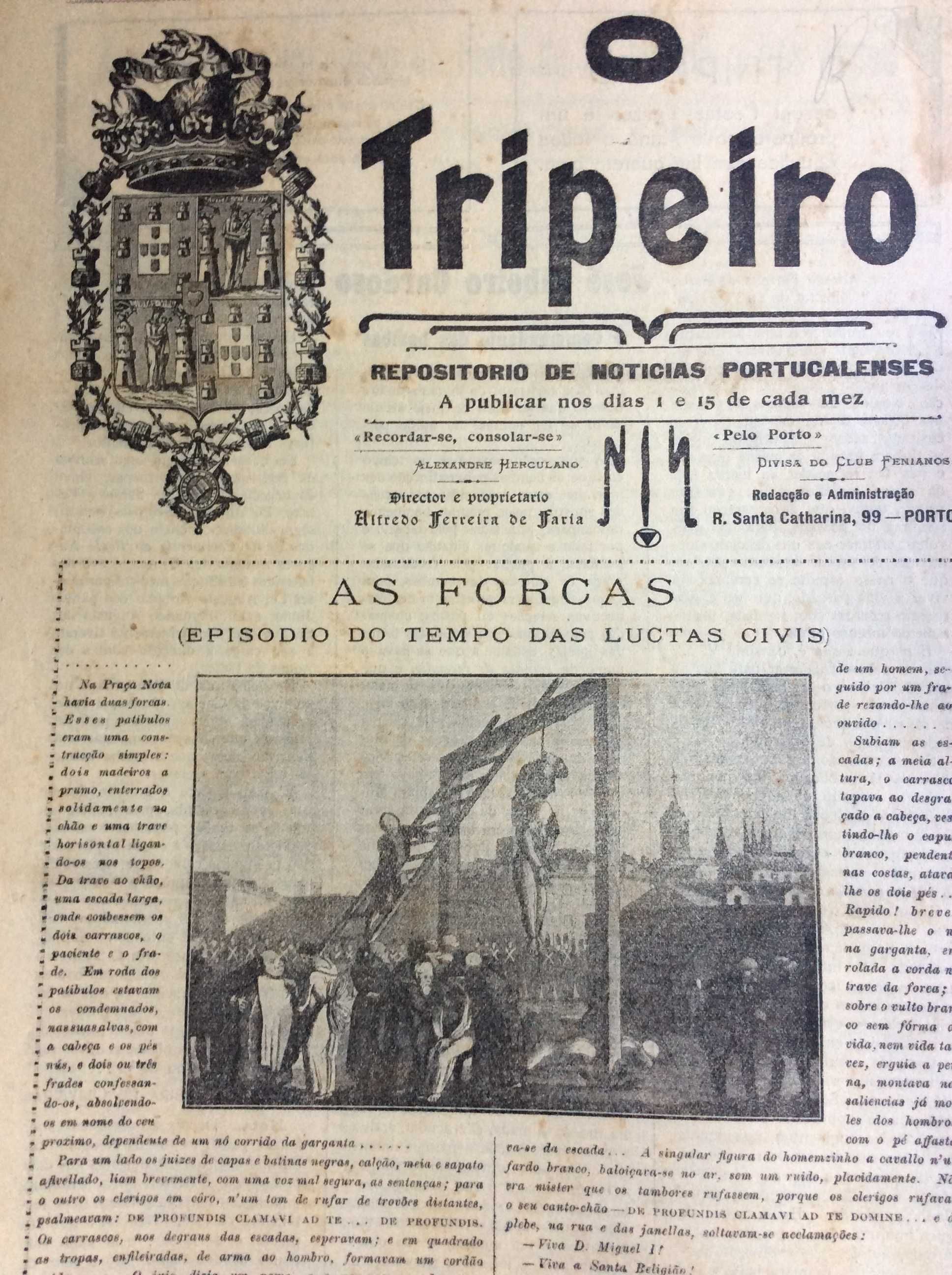 Histór. do Porto e arredores. O TRIPEIRO, 1927 completo, 24 unid.