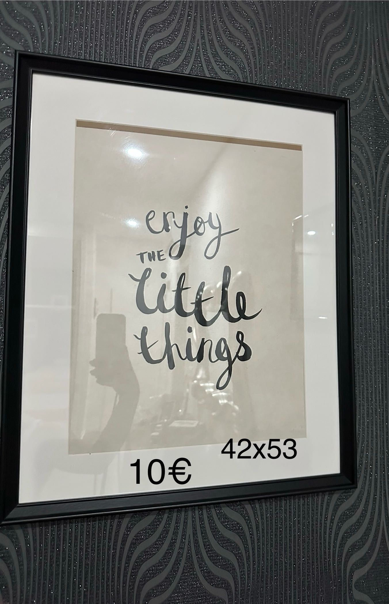 Vários quadros e plantas de decoração