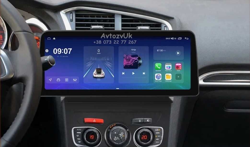 Магнитола C4 C4L DS4 Citroen DS5 Ситроен С4 ДС5 дс4 CarPlay Android 14