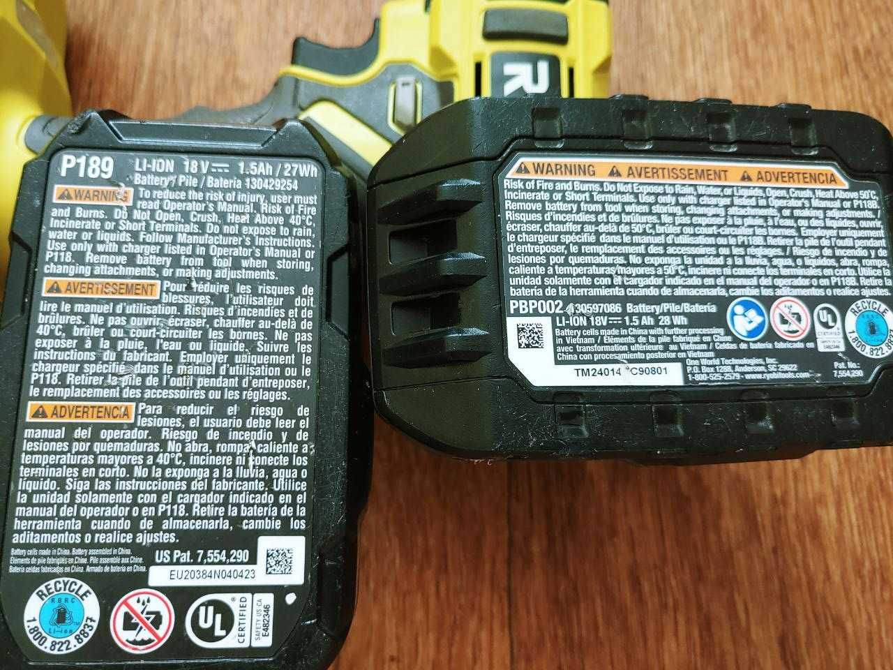 Аккумуляторный гайковерт Ryobi ONE+ PCL235 18V 1/4"