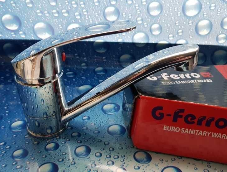 Смеситель змішувач для умивальника G-FERRO Mars 004-Z вилив 15 см