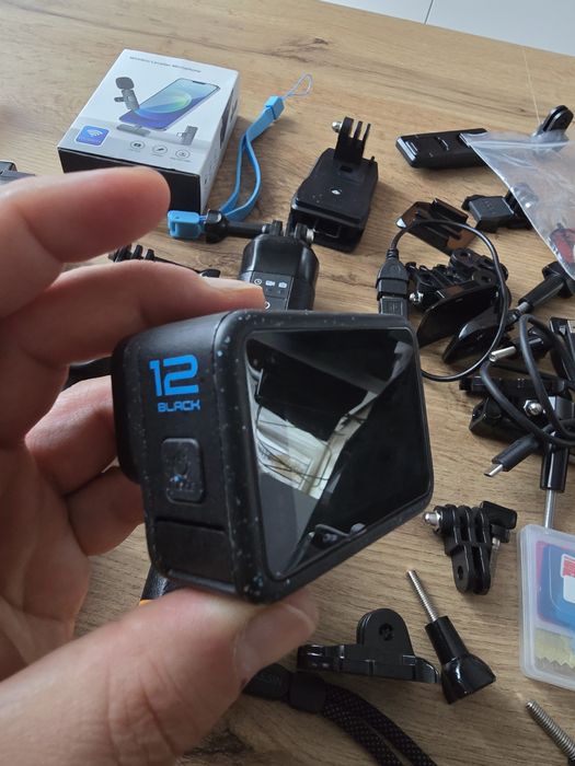 Gopro 12 black mega komplet 3x aku 2x karta 128gb  czytaj opis .