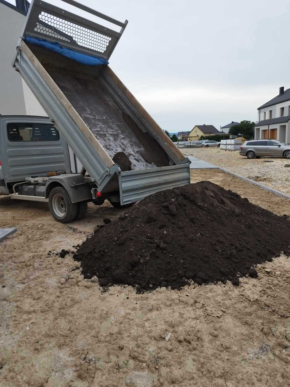 Ziemia ogrodowa humus z transportem od 3.5t do 20 ton Niepołomice