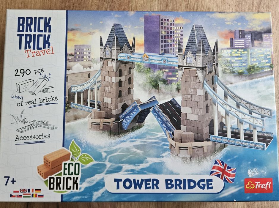 Jak klocki. Tower Bridge Trefl. Londyński most z prawdziwych cegieł