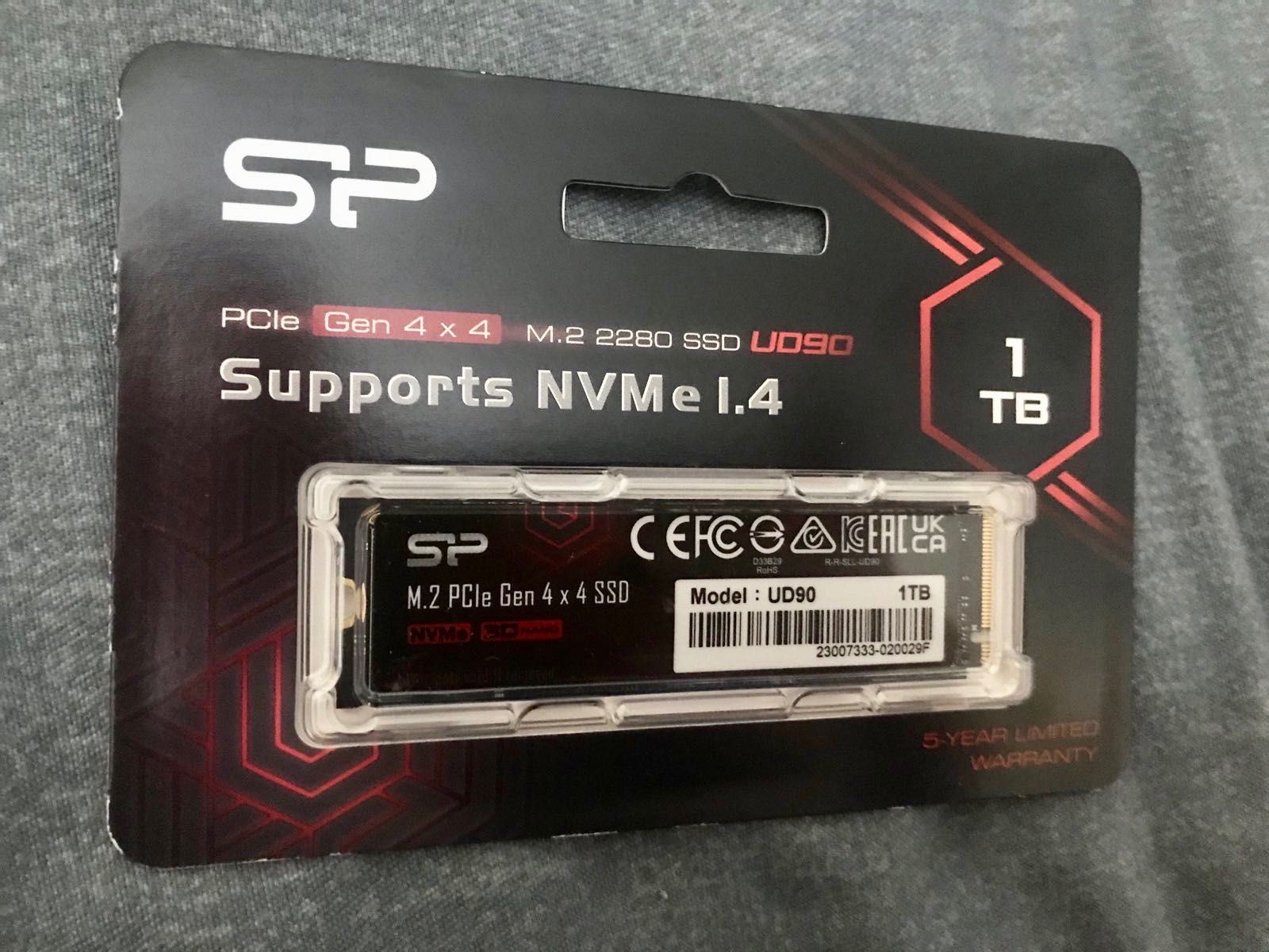 Новий SSD Silicon Power 1TB UD90 (PCIe Gen4 x4 5000 MB/s) PS5